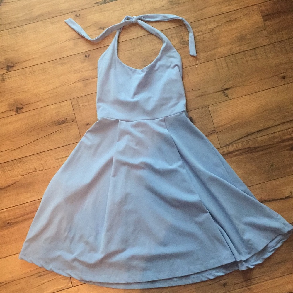 Susana Monaco Light Blue Halter Dress